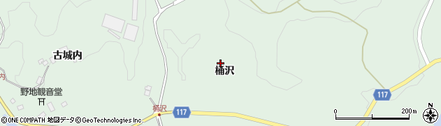 福島県二本松市下川崎桶沢周辺の地図