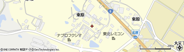 福島県南相馬市原町区北原東原周辺の地図