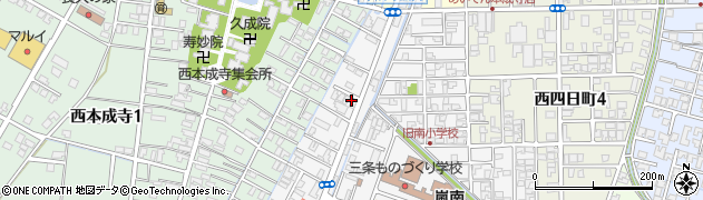 新潟日報ＮＩＣ三条西周辺の地図