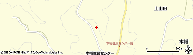 福島県二本松市木幡田中周辺の地図