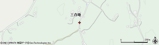 福島県二本松市下川崎三合地周辺の地図