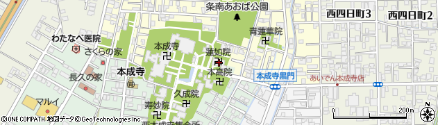 蓮如院周辺の地図
