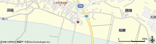 福島県二本松市渋川谷地橋57周辺の地図