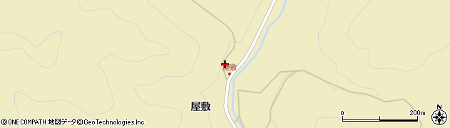 福島県耶麻郡西会津町宝坂大字屋敷滝ノ下周辺の地図