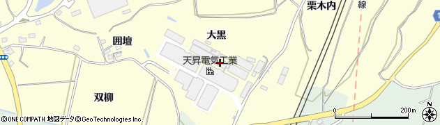 福島県二本松市渋川大黒周辺の地図