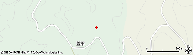 福島県川俣町（伊達郡）大綱木（ヨシヤヂ）周辺の地図