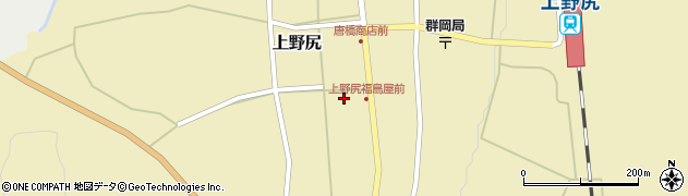 福島県西会津町（耶麻郡）上野尻（上五職神）周辺の地図