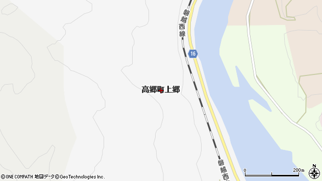 〒969-4301 福島県喜多方市高郷町上郷の地図