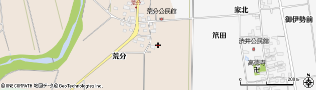 福島県喜多方市豊川町沢部（荒分）周辺の地図