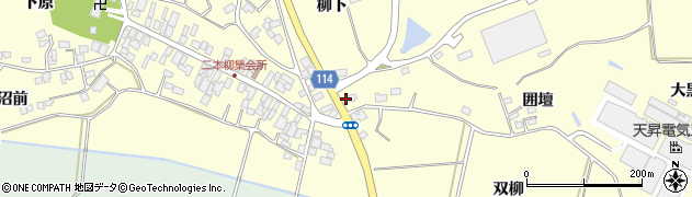福島県二本松市渋川谷地橋72周辺の地図