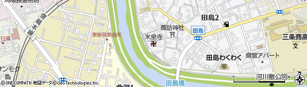 米泉寺周辺の地図