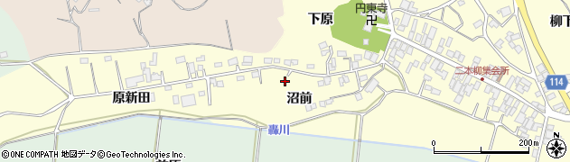 福島県二本松市渋川（沼前）周辺の地図