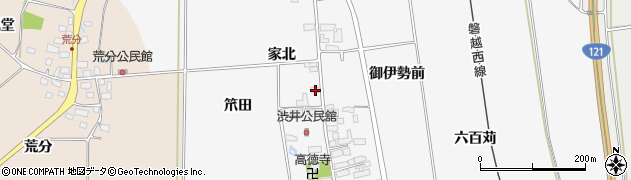 福島県喜多方市豊川町一井家北1715周辺の地図