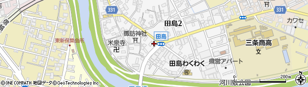 ファミリーマート三条田島店周辺の地図