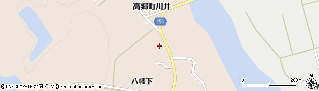 福島県喜多方市高郷町川井（五百苅）周辺の地図
