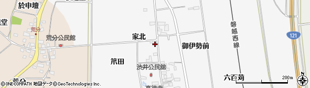 福島県喜多方市豊川町一井家北1733周辺の地図