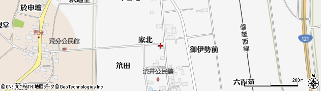 福島県喜多方市豊川町一井家北1739周辺の地図