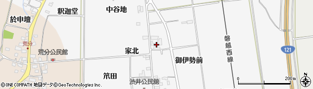 福島県喜多方市豊川町一井家北1758周辺の地図