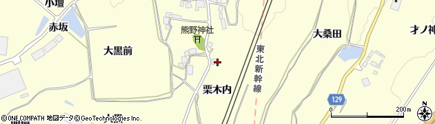 福島県二本松市渋川栗木内周辺の地図