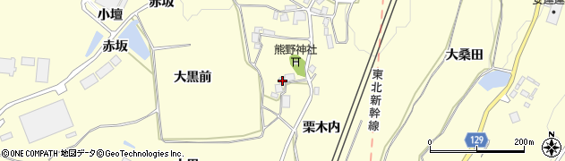 福島県二本松市渋川栗木内111周辺の地図