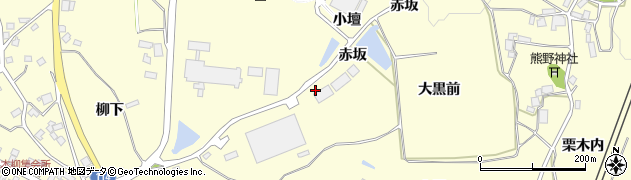 福島県二本松市渋川（赤坂）周辺の地図