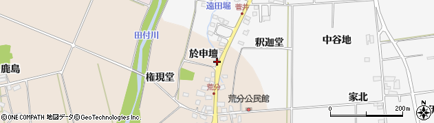 福島県喜多方市豊川町沢部於申壇15周辺の地図