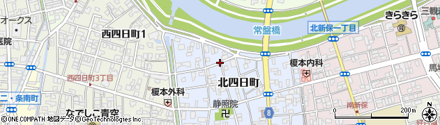 新潟県三条市北四日町周辺の地図