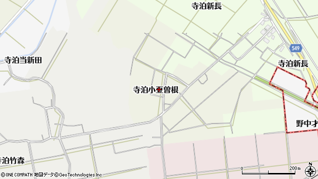 〒959-0162 新潟県長岡市寺泊小豆曽根の地図