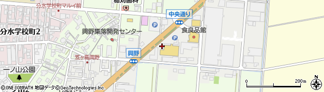 新潟県燕市新興野周辺の地図