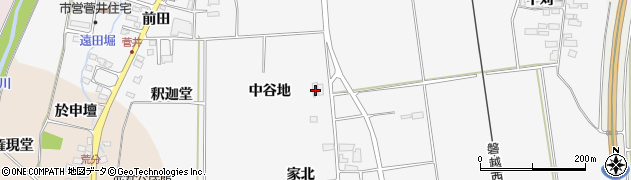 福島県喜多方市豊川町一井中谷地周辺の地図