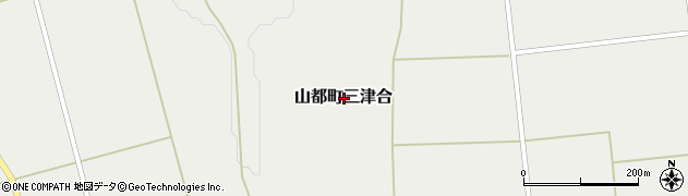 福島県喜多方市山都町三津合周辺の地図