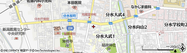 第四北越銀行分水中央支店周辺の地図