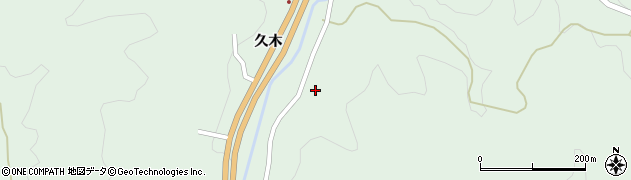 福島県伊達郡川俣町大綱木椚平周辺の地図
