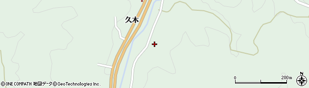 福島県川俣町（伊達郡）大綱木（椚平）周辺の地図