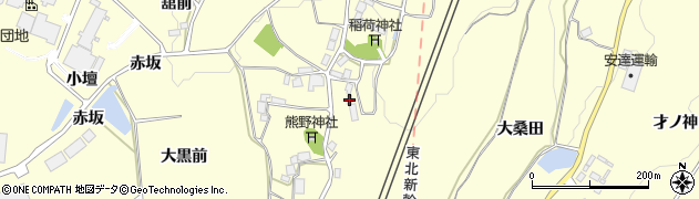 福島県二本松市渋川栗木内85周辺の地図
