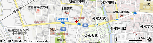 新潟県燕市地蔵堂本町周辺の地図