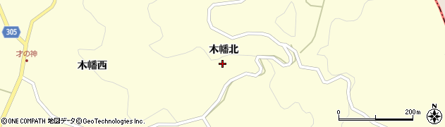 福島県二本松市木幡（北）周辺の地図