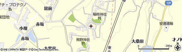 福島県二本松市渋川栗木内82周辺の地図