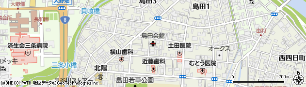 三条市　島田会館周辺の地図