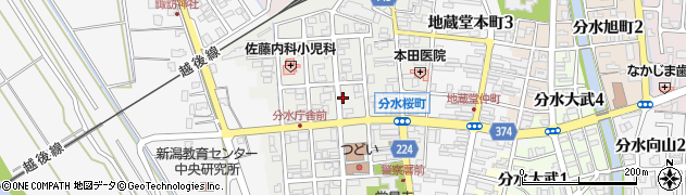新潟県燕市分水桜町周辺の地図