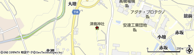 福島県二本松市渋川（向山）周辺の地図