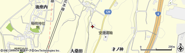 福島県二本松市渋川（大桑田）周辺の地図