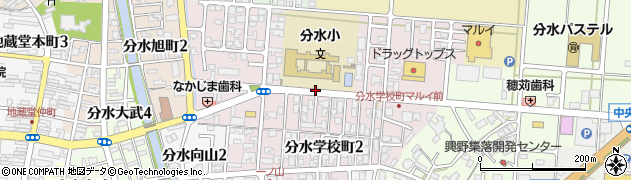 新潟県燕市分水学校町周辺の地図