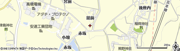 福島県二本松市渋川舘前142周辺の地図