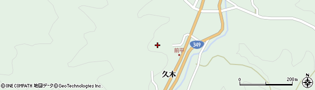 福島県川俣町（伊達郡）大綱木（川合内）周辺の地図