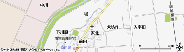 福島県喜多方市豊川町一井家北2611周辺の地図