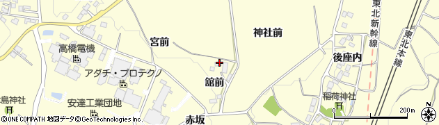 福島県二本松市渋川舘前124周辺の地図
