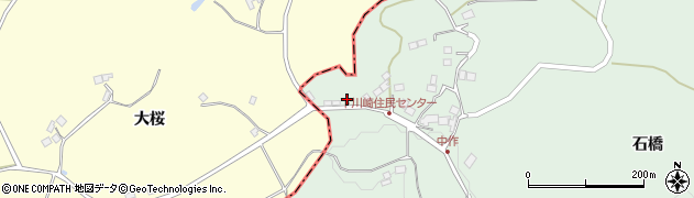 福島県二本松市下川崎道入内周辺の地図
