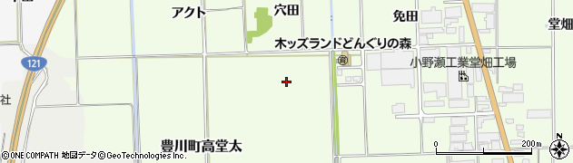 福島県喜多方市豊川町高堂太周辺の地図