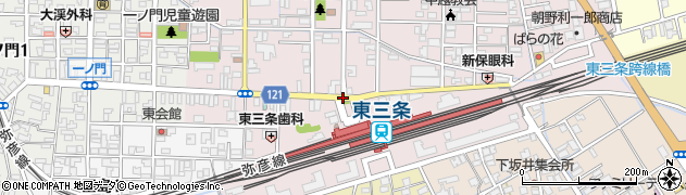 東三条駅周辺の地図
